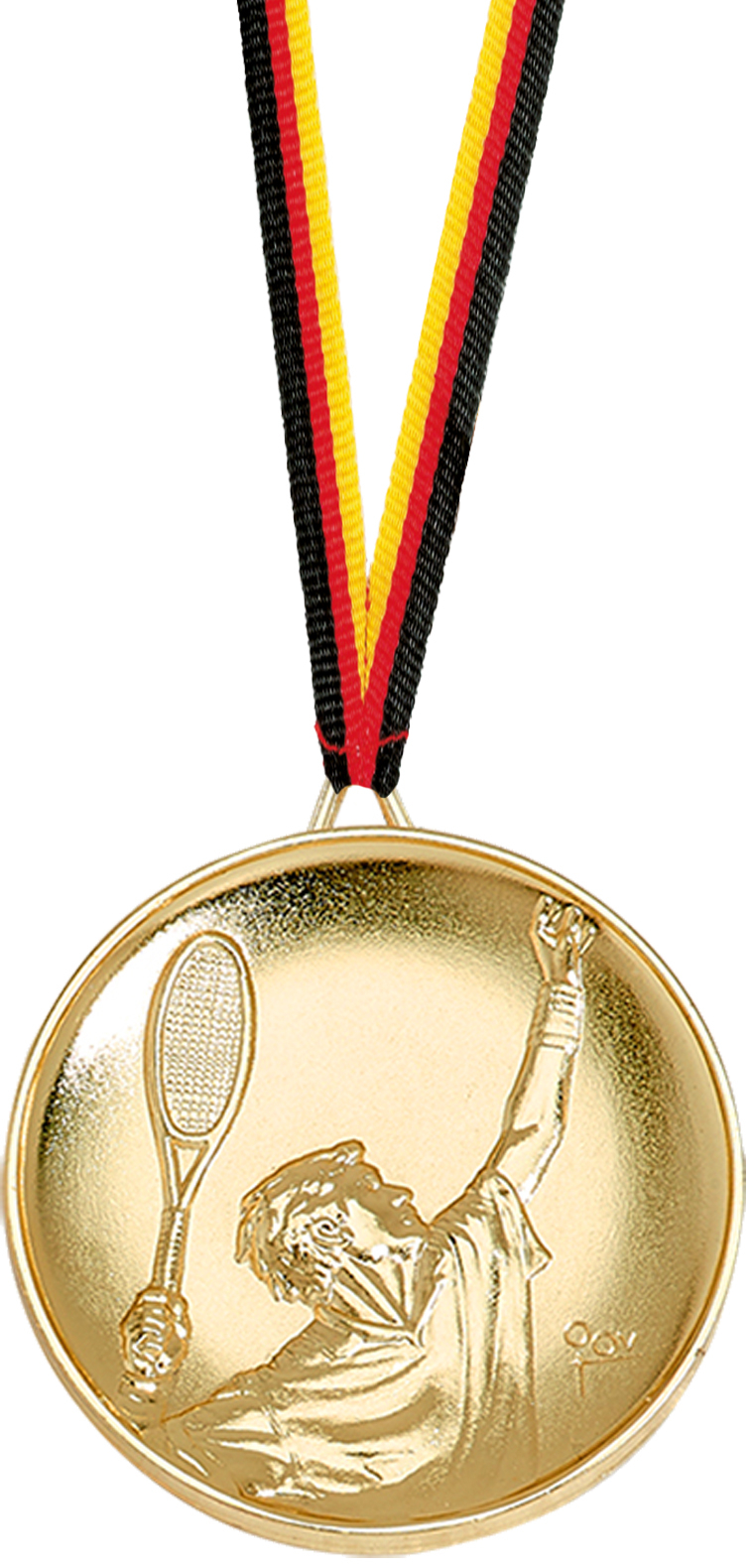 Edle 3D Tennis Medaille Canopus 2 in 65mm