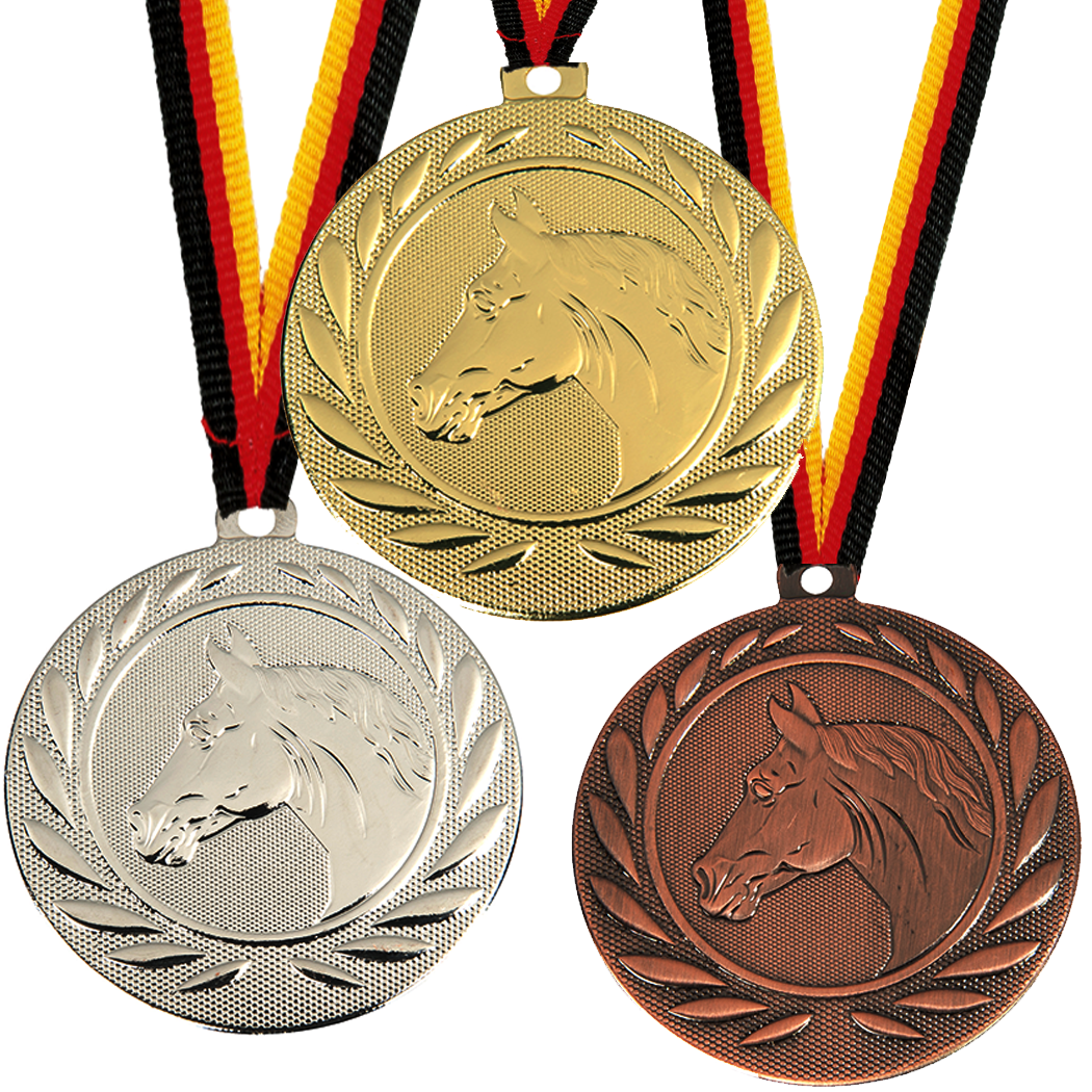 Reitsport Medaille in 50mm